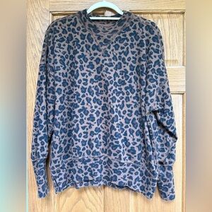 Abercrombie & Fitch Leopard Print Sweatshirt - Brown and Black